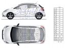 Dimensions intérieures Peugeot 208 051