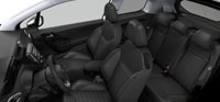 Intérieur Bi-matière 3D Ekmet Noir/Gris Peugeot 208