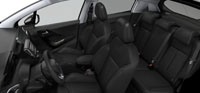 Intérieur Cuir Claudia Noir Mistral Peugeot 208