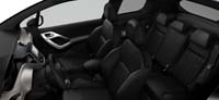 Intérieur Cuir Club Nappa Asphalt Noir Mistral Peugeot 208