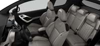 Intérieur Cuir Club Nappa Sterling Silver Peugeot 208