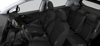 Intérieur Tissu Curve Noir Mordoré Peugeot 208