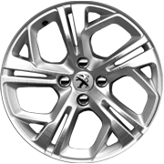 Jante Peugeot 208 GTi Carbone Diamantée / Gris Etincelle 17 pouces