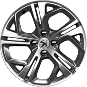 Jante Peugeot 208 GTi Carbone Diamantée / Storm 17 pouces