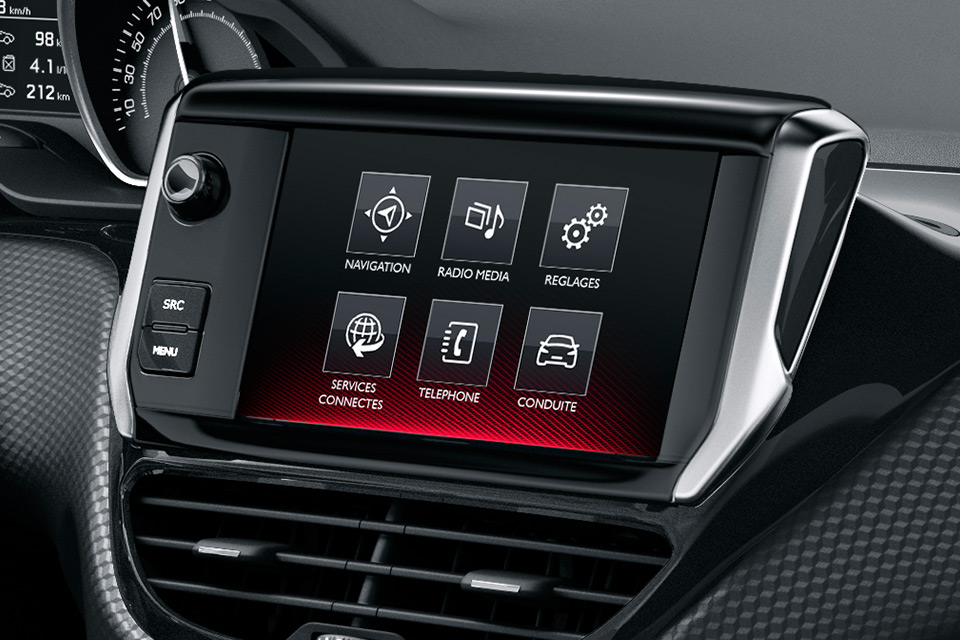 Ecran tactile Peugeot 208 restylée (2015)