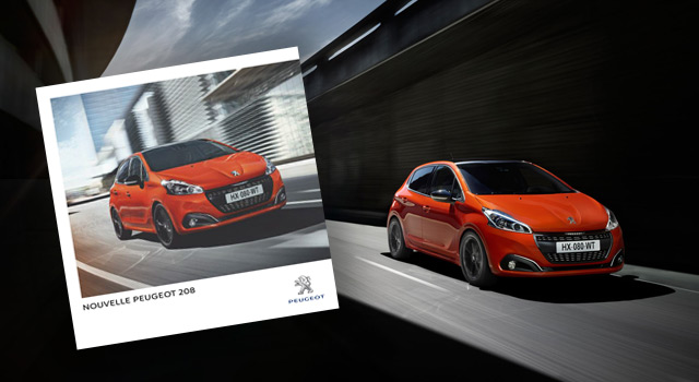 Brochure Peugeot 208 restylée