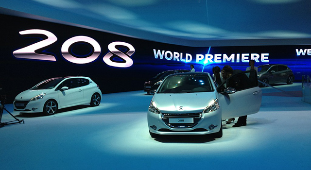 Lancement de la Peugeot 208 au Salon de Genève 2012