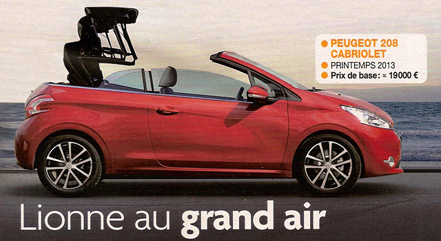 Une Peugeot 208 Cabriolet pour le printemps 2013 ?