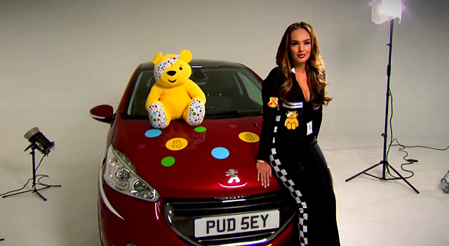 Peugeot 208 et "Pudsey's Dream Wheels" au Royaume-Uni