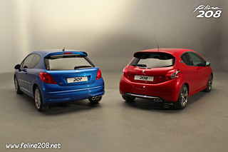 Comparatif - Peugeot 207 RC - Peugeot 208 GTi