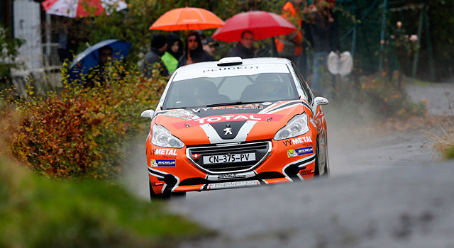 Peugeot 208 Rally Cup France - Résultats Rallye du Condroz : 1-3 novembre 2013 (7/7)