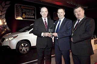 Peugeot 2008, voiture de l'année 2014 (Irlande)