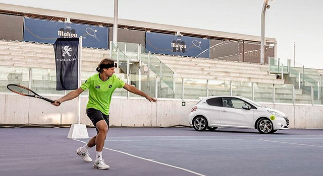 David Ferrer, nouvel ambassadeur de la Peugeot 208 GTi