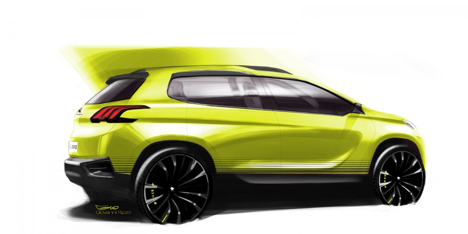 Design Sketch Peugeot 2008 Concept 1-008