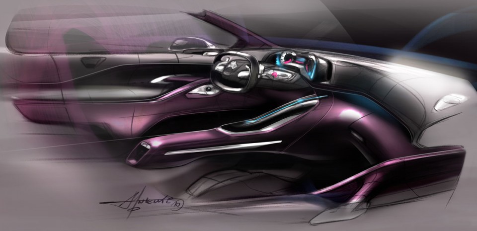 Sketch intérieur Concept Peugeot HR1 (2010) 040