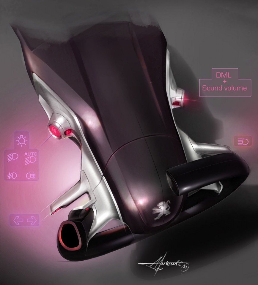 Sketch volant Concept Peugeot HR1 (2010) 045