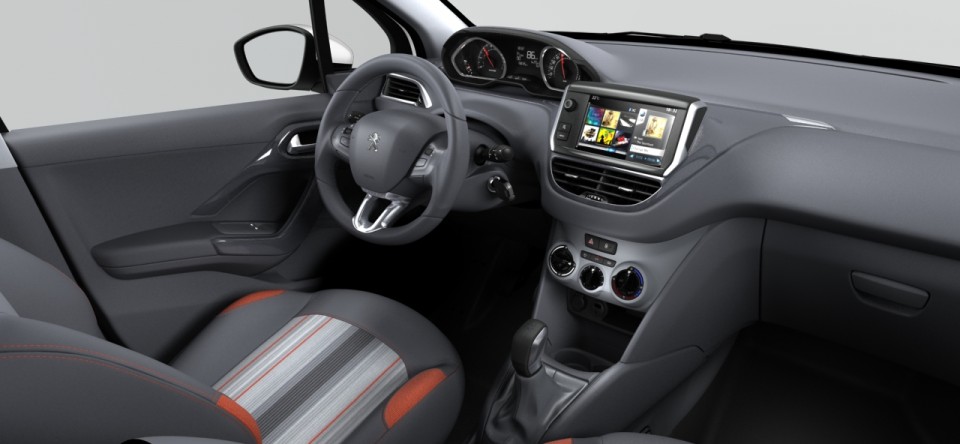 Intérieur maille Rayul Corail Peugeot 208 Active (3 et 5 portes) 