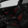 Sièges Intérieur Mi-cuir Club Nappa Maille Caro Noir Mistral Peugeot 208 GTi (3 portes)