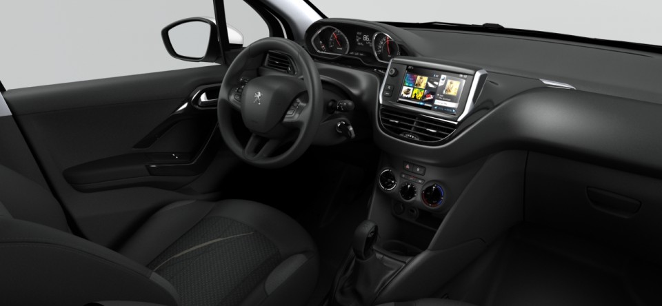 Intérieur tissu Curve noir mordoré Peugeot 208 Active (3 et 5 portes) 