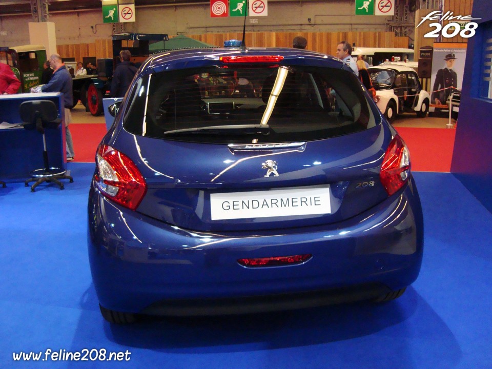 Photo Peugeot 208 Gendarmerie Bleu Virtuel 1.4 HDi 68 - Mondial de Paris 2012 - 9-002