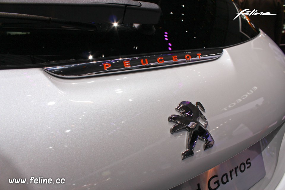 Photo sigles Peugeot 208 Roland Garros - Salon de Genève 2014