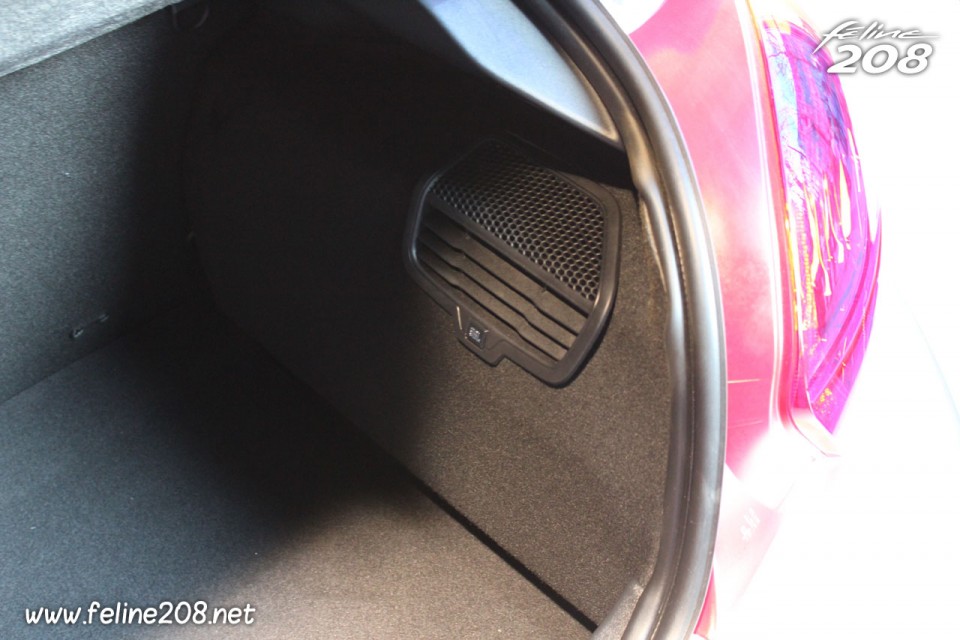 Caisson de basses JBL Peugeot 208 Féline Blossom Grey chez Peugeot Avenue - Mars 2012 - 017