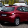 Vue arrière Peugeot 208 Active Rouge Erythree Allemagne 002