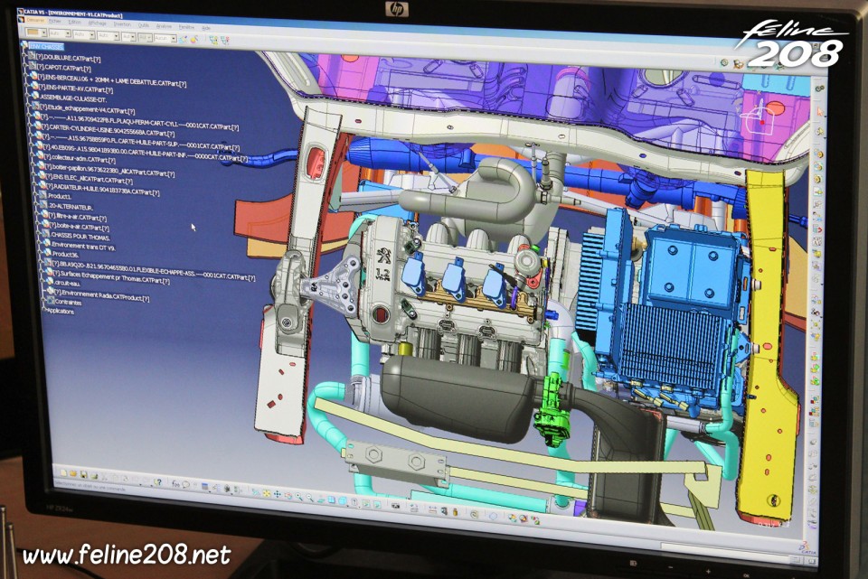 Moteur Peugeot 208 HYbrid FE - Reportage chez Peugeot Sport - 1-053