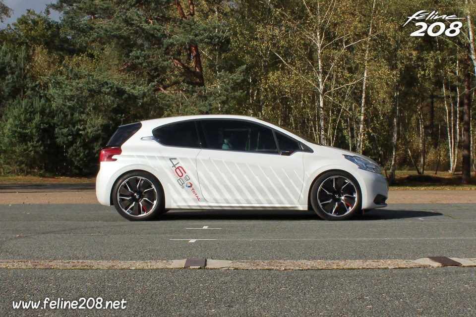 Photo profil statique Peugeot 208 HYbrid FE - Essais à Mortefontaine - Octobre 2013 - 1-011