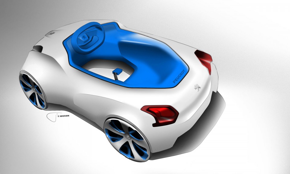 Intérieur Sketch Peugeot 208 à pédales - 007