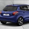 3/4 arrière Peugeot 208 Intuitive Bleu Virtuel France (2012) - 004