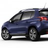 3/4 arrière Peugeot 2008 Bleu Virtuel 03