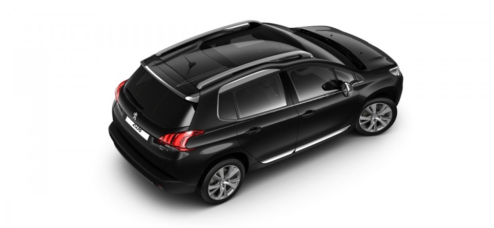 Vue aérienne Peugeot 2008 Noir Perla Nera 05