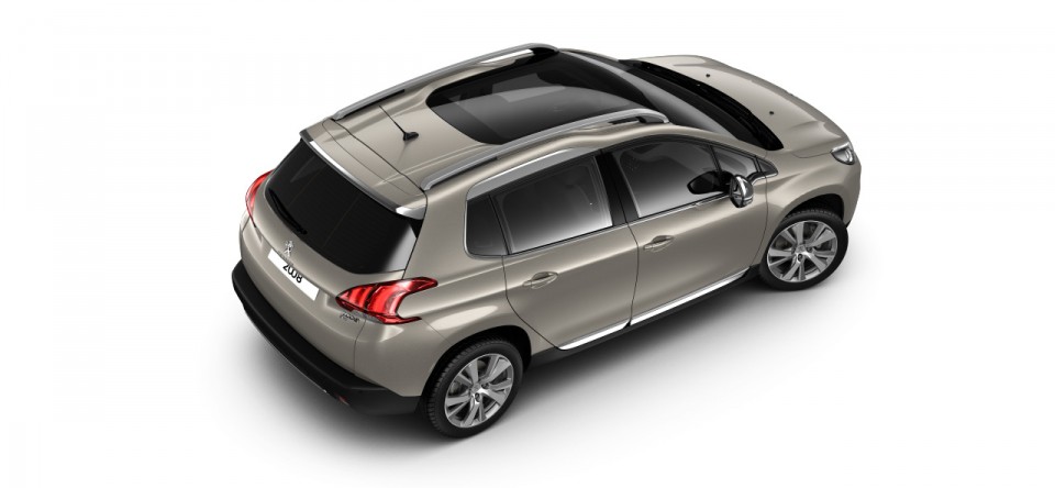 Vue aérienne Peugeot 2008 Spirit Grey 05