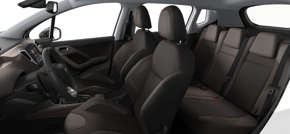 Intérieur mi-TEP / Maille 3D Shangai Brundy - Peugeot 2008