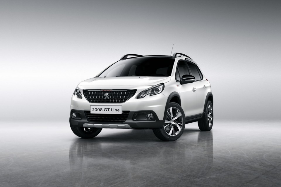 Photo 3/4 avant Peugeot 2008 GT Line restylée (2016)