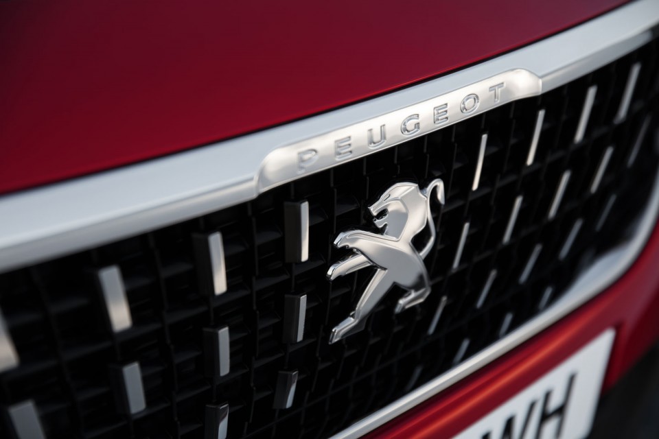 Photo détail calandre avant Peugeot 2008 restylée (2016)