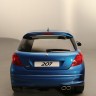 Vue arrière Peugeot 207 RC Bleu Récife - 020