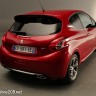 3/4 arrière Peugeot 208 GTi THP 200 Rouge Rubi - 023