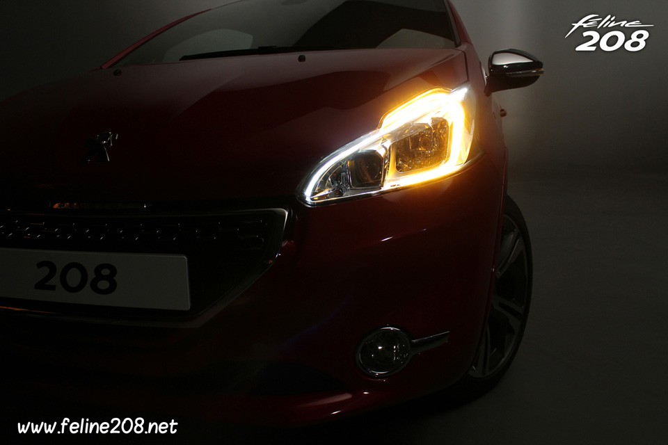 Clignotants et DRL LED Projecteurs avant Premium - Peugeot 208 GTi - 038