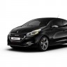 3/4 avant Peugeot 208 GTi Noir Perla Nera 01