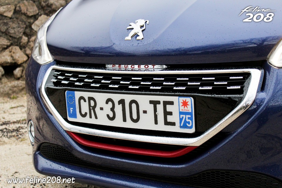 Calandre avant Peugeot 208 GTi Bleu Virtuel - Essais Peugeot 208 GTi - Mars 2013 - 1-027