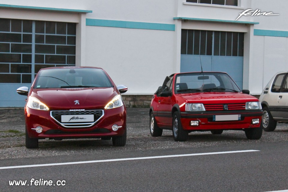 Photo Peugeot 205 CTi et Peugeot 208 GTi