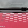Photo sticker damiers capot Peugeot 208 GTi Rouge Rubi 1.6 THP 2