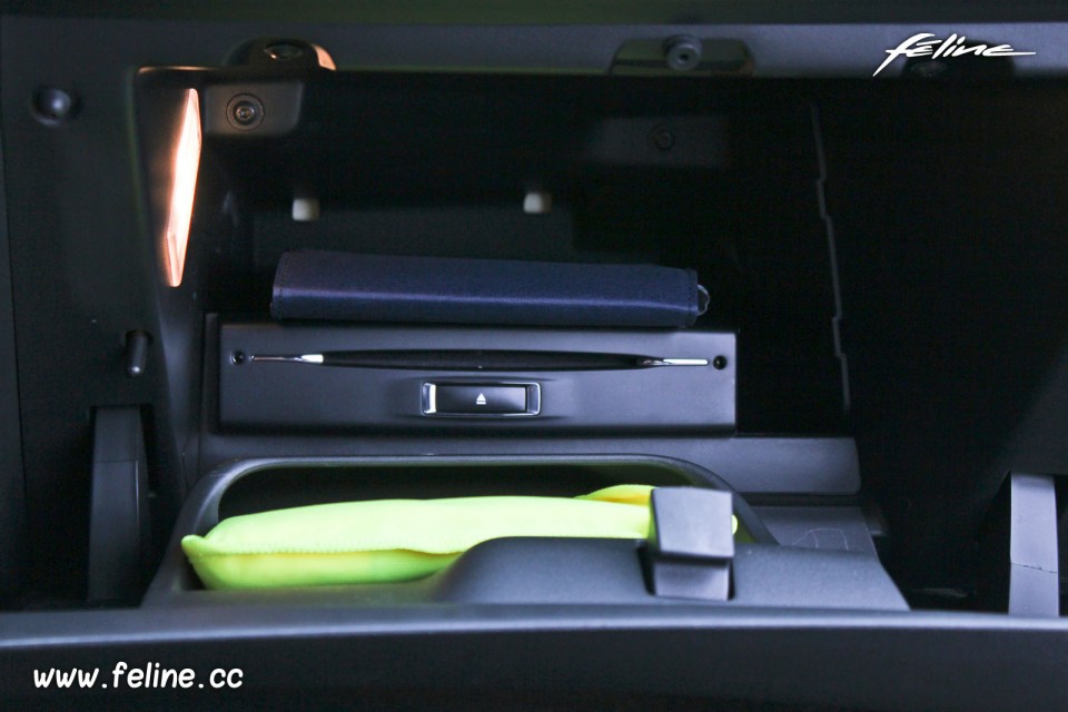 Photo boîte à gants Peugeot 208 GTi 1.6 THP 200 ch