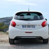 Vue arrière Peugeot 208 GTi 1.6 THP 200 Blanc Banquise (2013) - 1-006