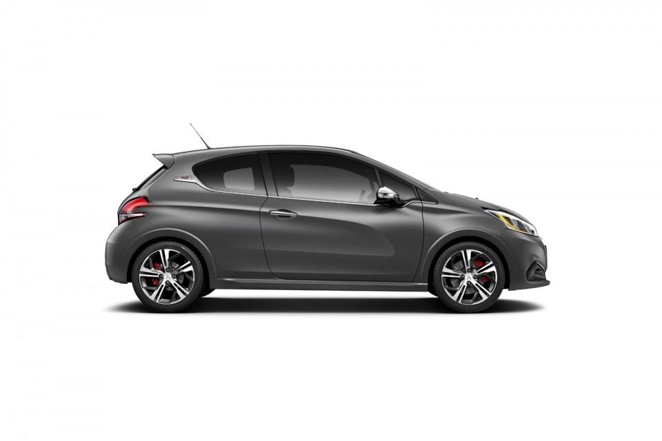 Photo officielle profil Peugeot 208 GTi restylée Ice Silver (20