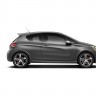 Photo officielle profil Peugeot 208 GTi restylée Ice Silver (20