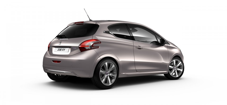 3/4 arrière Peugeot 208 XY Blossom Grey 03