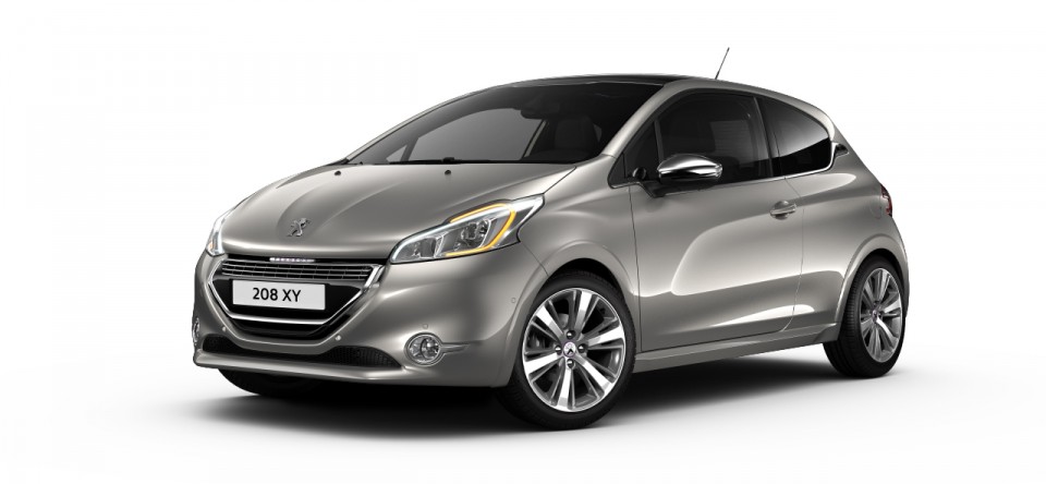 3/4 avant Peugeot 208 XY Spirit Grey 01